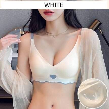 Comfortable Love Sleepwear Bra for Women - White